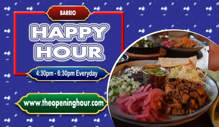 What to Know About Barrio Happy Hour(Menu, Prices, Specials, Snacks)