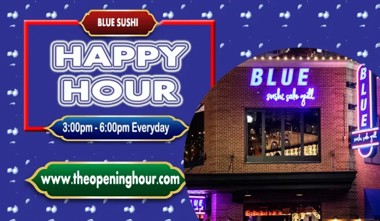 Blue Sushi Happy Hour Times, Prices and Menu Guide