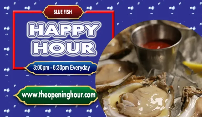 Blue Fish Happy Hour Times, Menu and Prices Guide