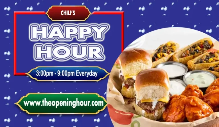Chili’s Happy Hour Specials Time, Menu & Price Guide