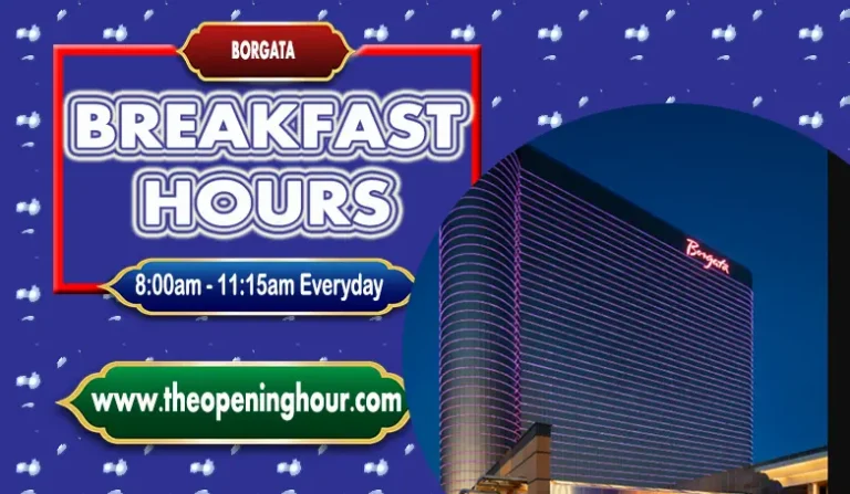 Borgata Breakfast Hours, Menu and Prices Guide
