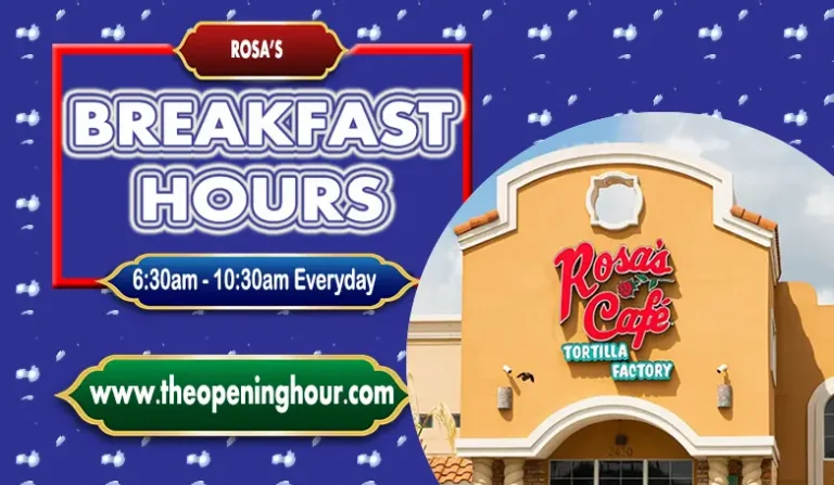 Rosa’s Breakfast Hours, Full Menu with Prices Guide