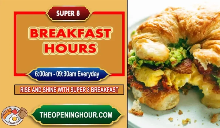 Super 8 breakfast hours menu
