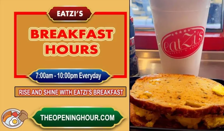 Eatzi's breakfast hours menu