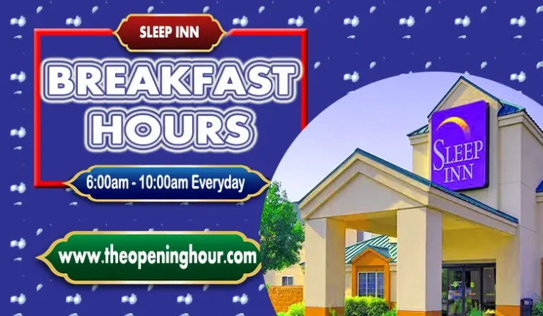 Sleep Inn Breakfast Hours, Menu & Prices [Updated]