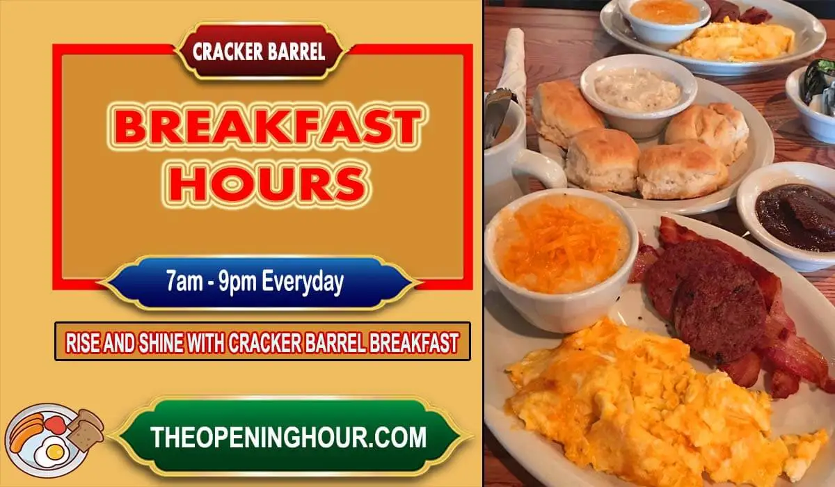 Cracker barrel breakfast hours menu