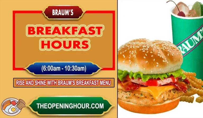 Braum's breakfast hours menu