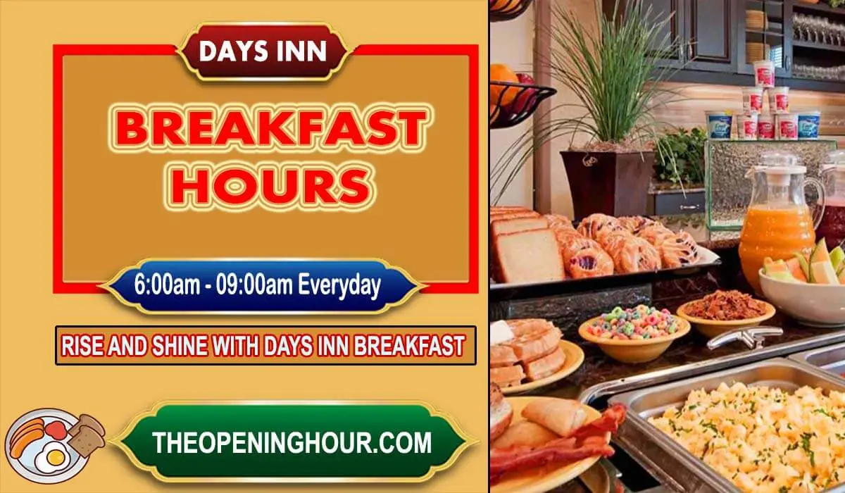 Days Inn breakfast hours menu