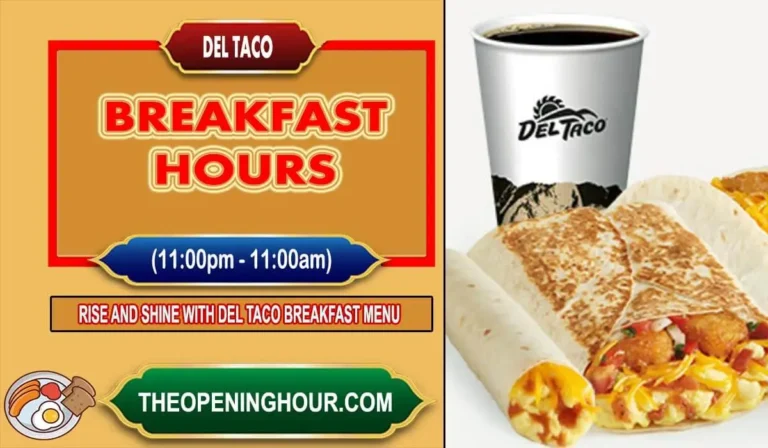 Del Taco breakfast hours menu