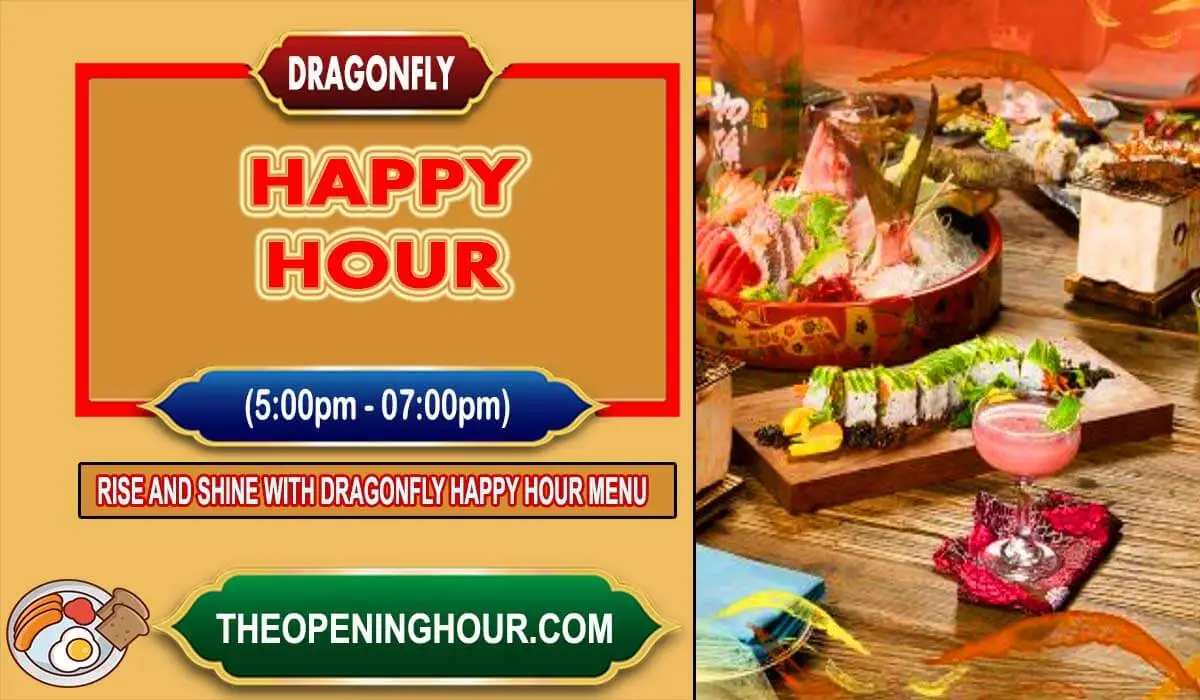 Dragonfly happy hour menu