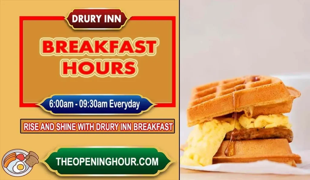 Drury Inn breakfast hours menu