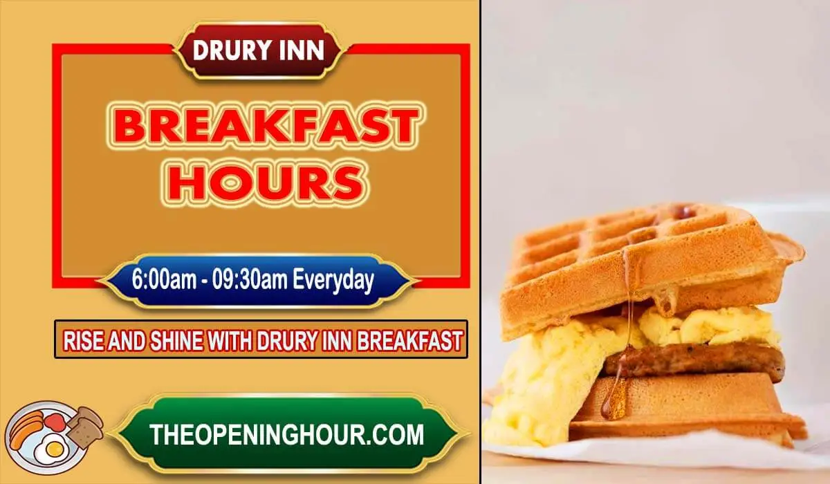 Drury Inn breakfast hours menu