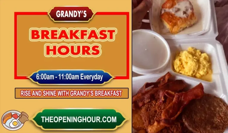 Grandy's breakfast hours menu