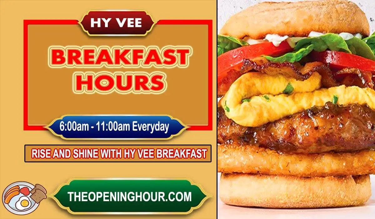 Hy Vee breakfast hours menu