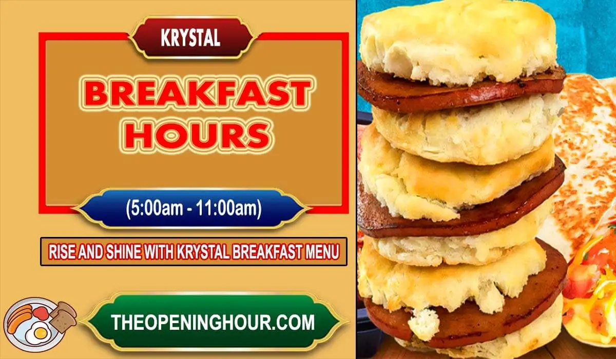 Krystal breakfast hours menu