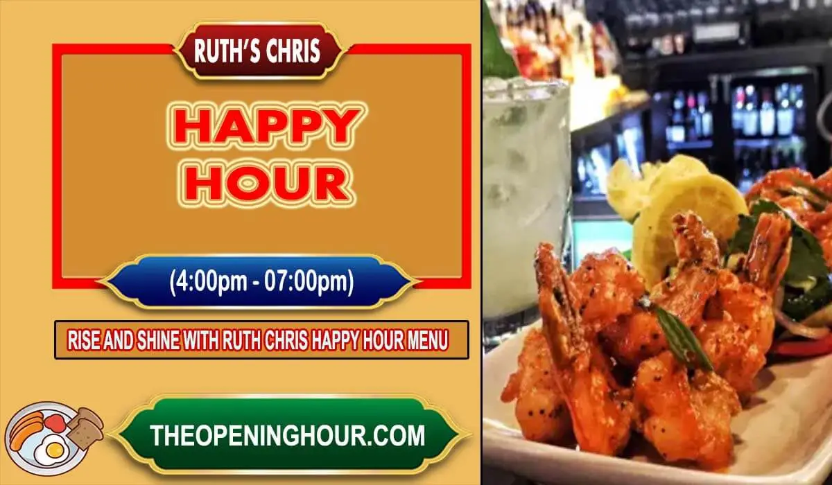 Ruth Chris happy hour menu