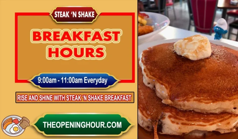 Steak 'n shake breakfast hours menu