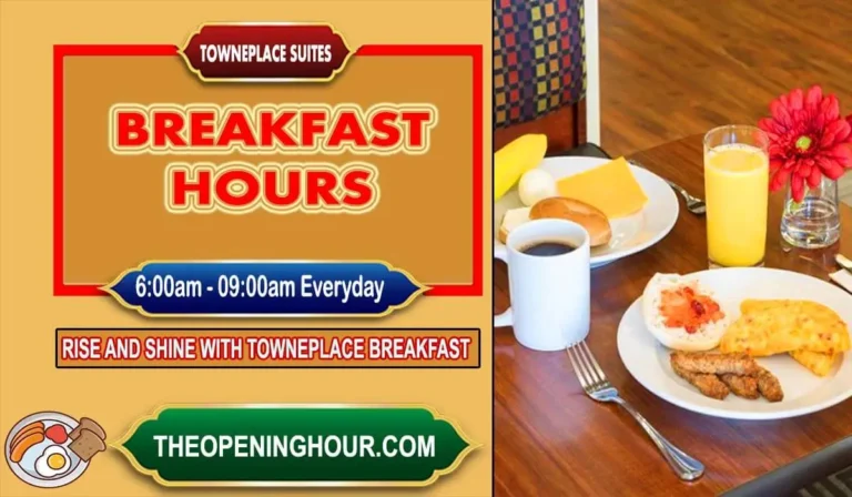 Towneplace Suites breakfast hours menu
