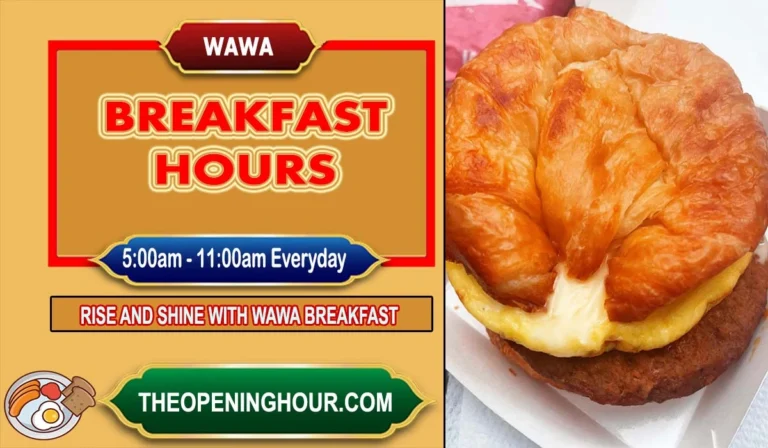 Wawa breakfast hours menu