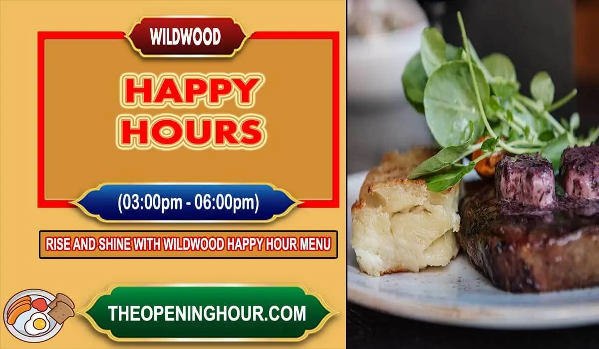 Wildwood happy hour menu