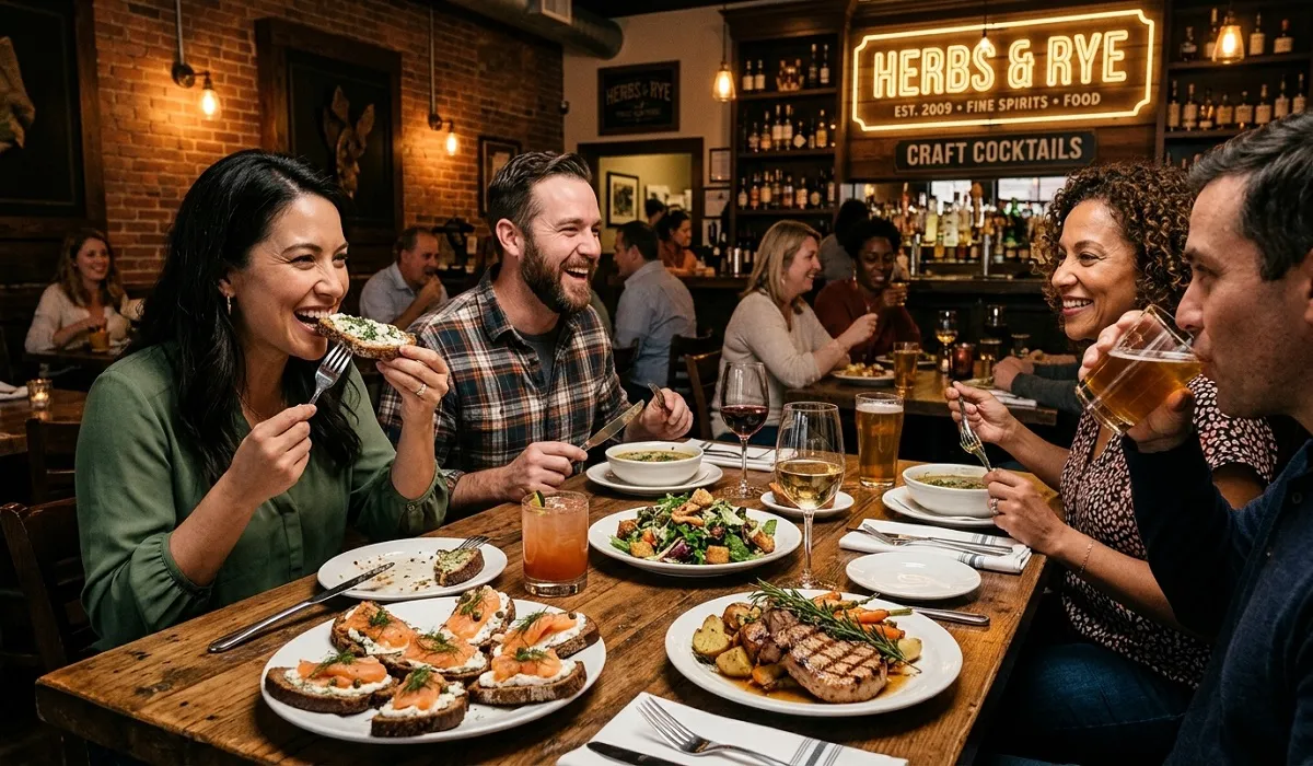 Herbs & Rye menu